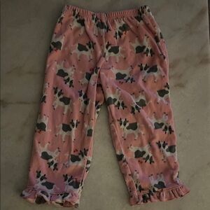 Carter's Pink Cow Print Kids Pajama Bottoms